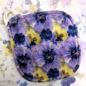 Cwtch Facecloth - Printing Pansies: Kimono #5