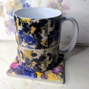 Anytime Mug - Printing Pansies: Explosions of Indigo #1