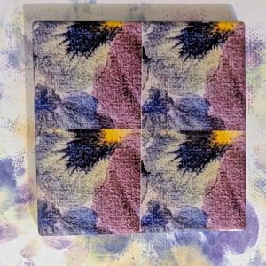 Versatile Ceramic Tile - Printing Pansies: Rya #3
