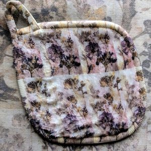 Cwtch Facecloth: Inky Ones; Geranium Ochre#2
