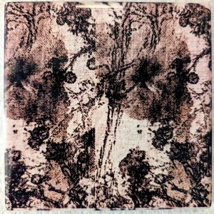 Versatile Tile / Coaster: Inky Ones; Ochre Mesh #2