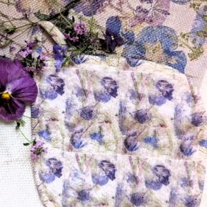 Cwtch Facecloth - Wild Ones; Mauve Geranium#5