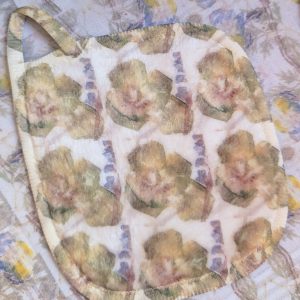 Cwtch Facecloth; Wild Ones; Ochre Flower#1