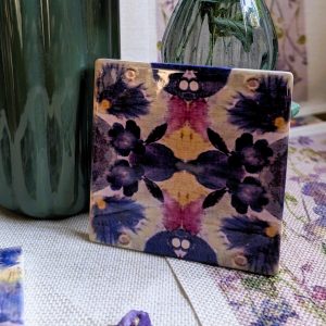 Versatile Tile - Printing Pansies; Sundae Girl #4