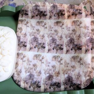 Cwtch Facecloth - Inky Ones; Geranium Ochre#3