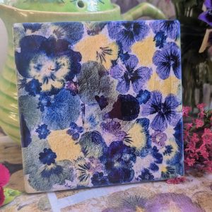 Versatile Tile / Coaster: Blousy Ones; Kimono Floral #2