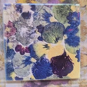 Versatile Tile / Coaster: Blousy Ones; Kimono Floral #3